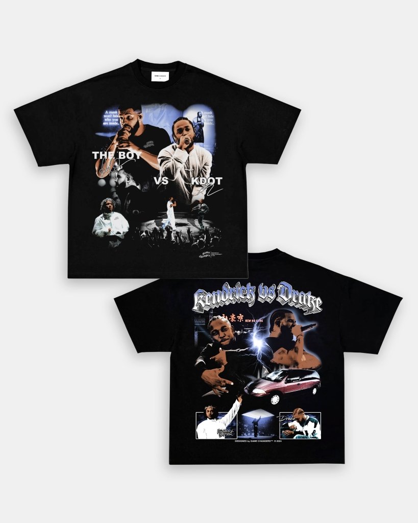 DRAKE VS KDOT V3 TEE - [DS] - WINS™ GAME CHANGERS TEE - WINS LA