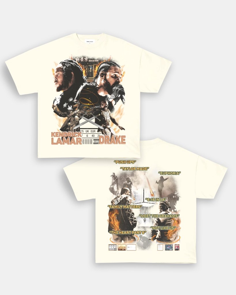 DRAKE VS KDOT V5 TEE - [DS] - WINS™ GAME CHANGERS TEE - WINS LA