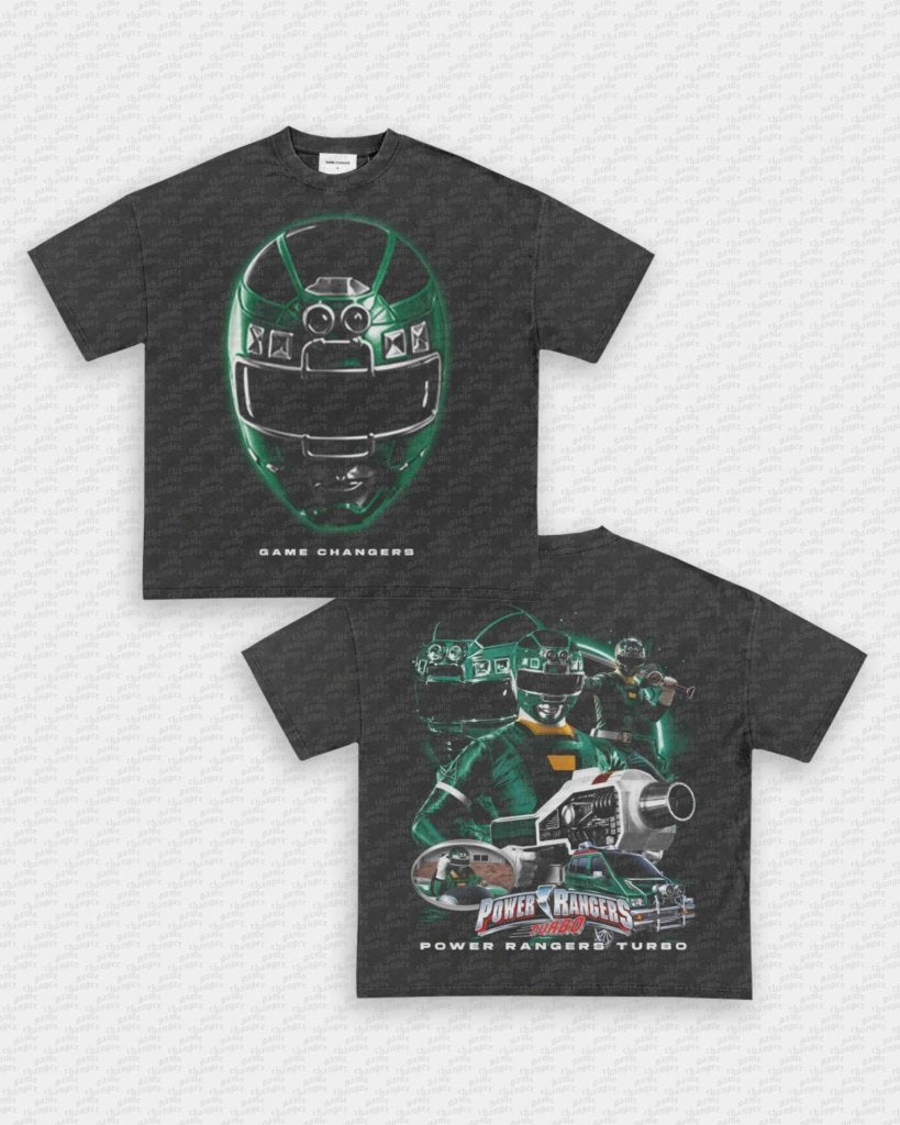 GREEN TURBO RANGER TEE - [DS] - WINS™ GAME CHANGERS TEE - WINS LA