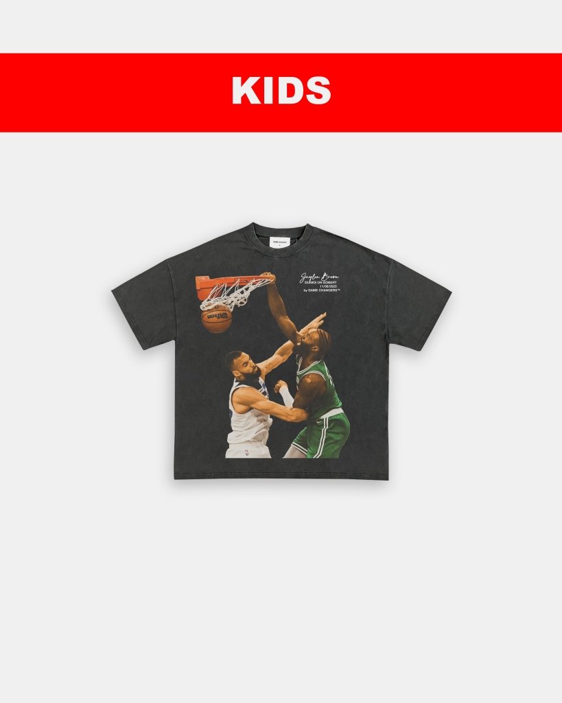 JAYLEN BROWN ON GOBERT - KIDS TEE - WINS™ GAME CHANGERS TEE - WINS LA