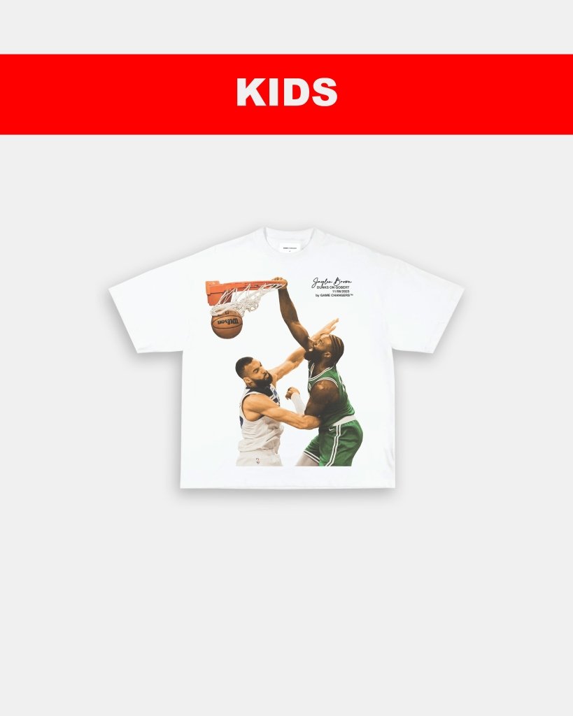 JAYLEN BROWN ON GOBERT - KIDS TEE - WINS™ GAME CHANGERS TEE - WINS LA