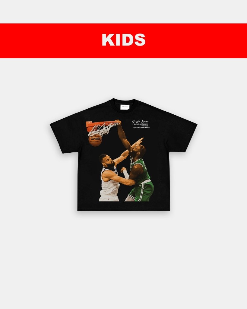 JAYLEN BROWN ON GOBERT - KIDS TEE - WINS™ GAME CHANGERS TEE - WINS LA