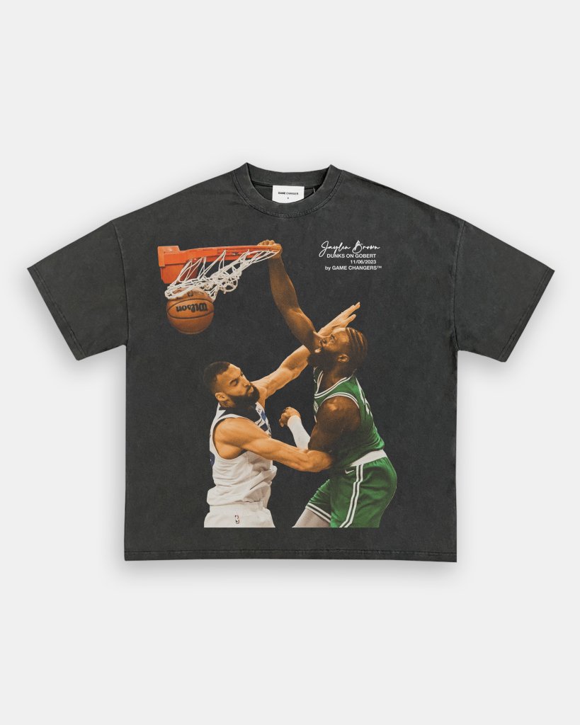 JAYLEN BROWN ON GOBERT TEE - WINS™ GAME CHANGERS TEE - WINS LA