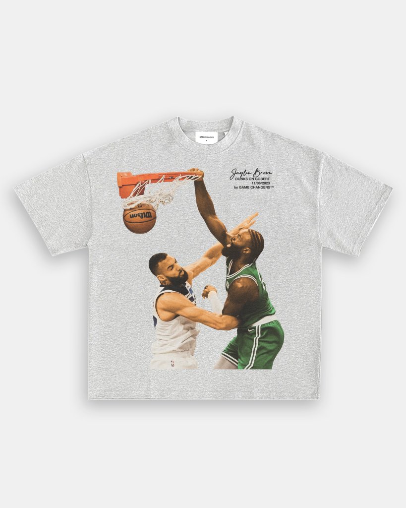 JAYLEN BROWN ON GOBERT TEE - WINS™ GAME CHANGERS TEE - WINS LA