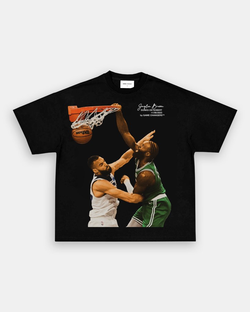 JAYLEN BROWN ON GOBERT TEE - WINS™ GAME CHANGERS TEE - WINS LA