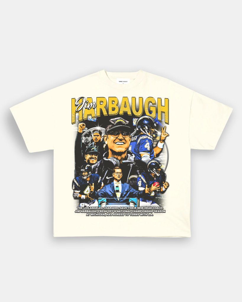 JIM HARBAUGH V2 TEE - WINS™ GAME CHANGERS TEE - WINS LA