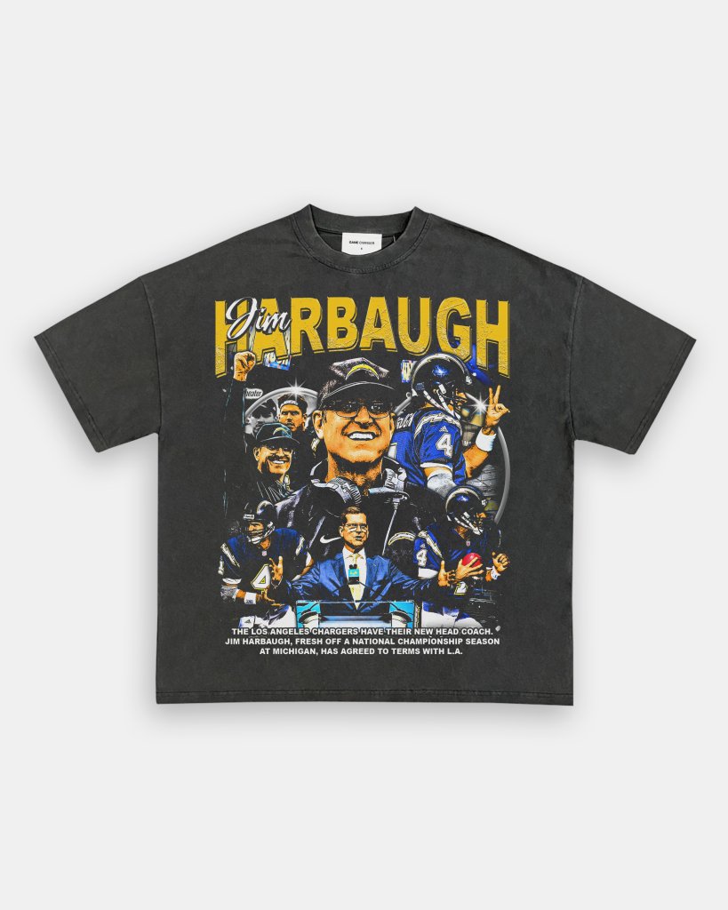 JIM HARBAUGH V2 TEE - WINS™ GAME CHANGERS TEE - WINS LA