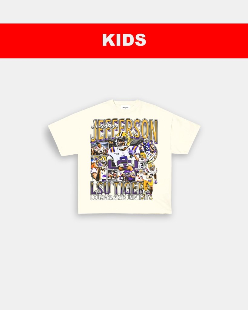 JUSTIN JEFFERSON - LSU - KIDS TEE - WINS™ GAME CHANGERS TEE - WINS LA