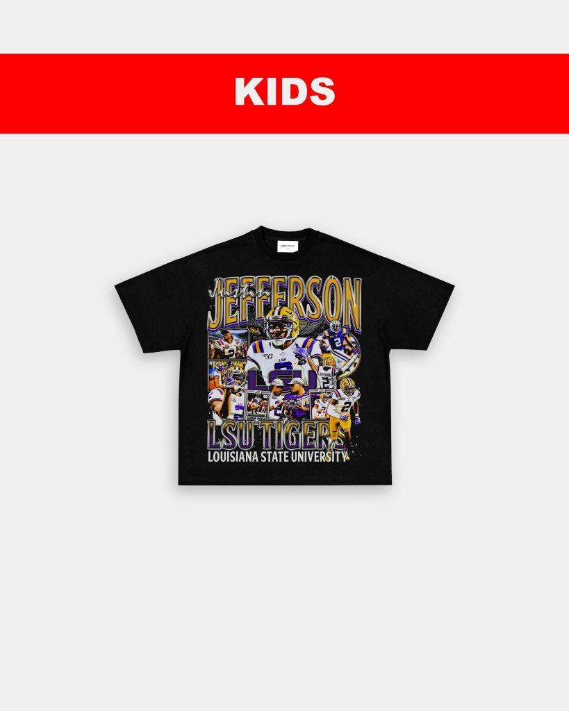 JUSTIN JEFFERSON - LSU - KIDS TEE - WINS™ GAME CHANGERS TEE - WINS LA