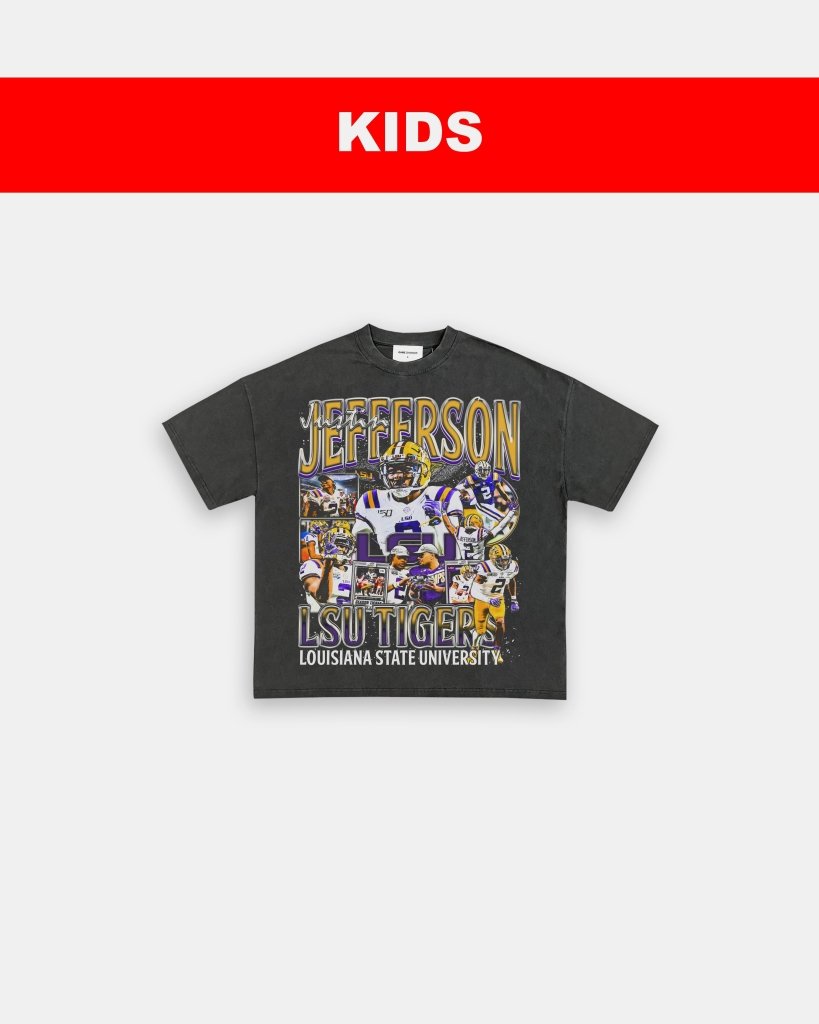 JUSTIN JEFFERSON - LSU - KIDS TEE - WINS™ GAME CHANGERS TEE - WINS LA