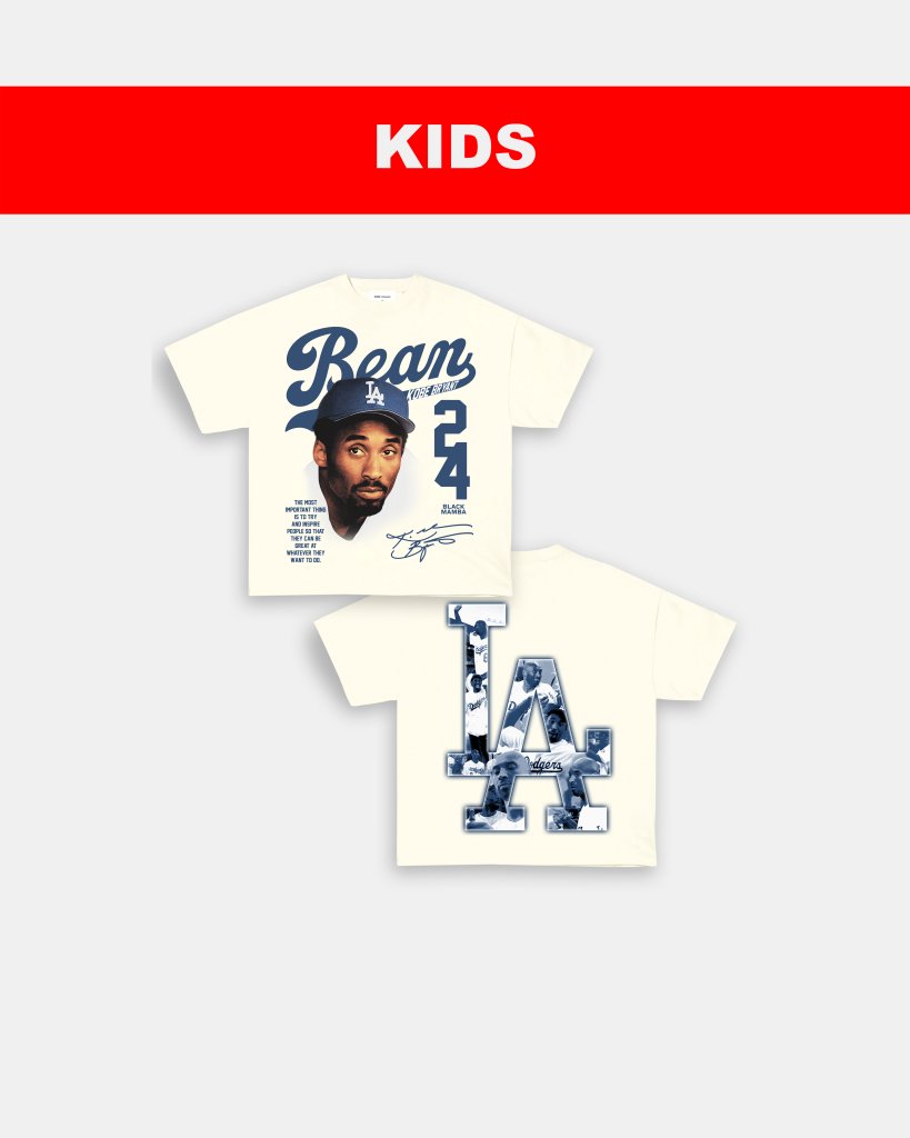 KB BEAN DODGERS - KIDS TEE - [DS] - WINS™ GAME CHANGERS TEE - WINS LA