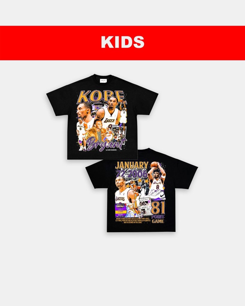 KOBE - 81 - POINT GAME DS - KIDS TEE - [DS] - WINS™ GAME CHANGERS TEE - WINS LA