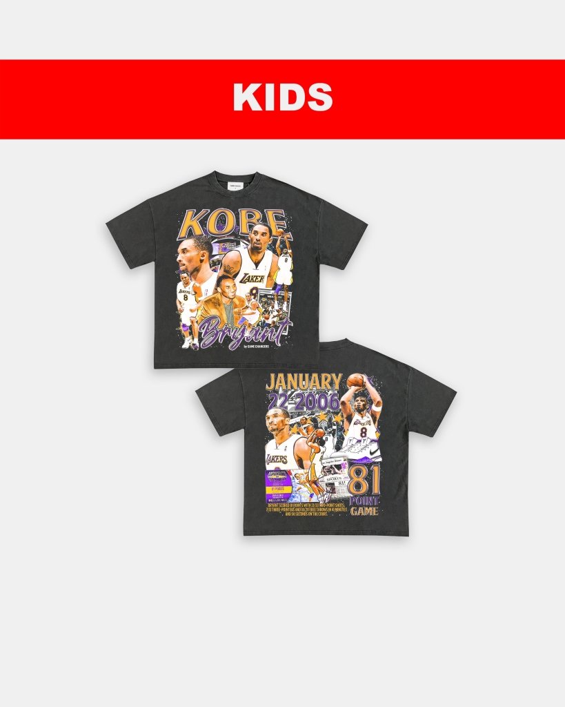 KOBE - 81 - POINT GAME DS - KIDS TEE - [DS] - WINS™ GAME CHANGERS TEE - WINS LA