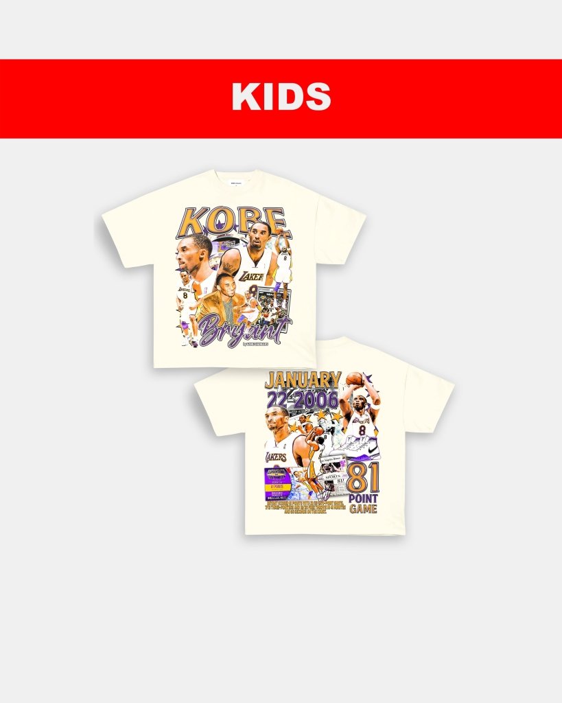 KOBE - 81 - POINT GAME DS - KIDS TEE - [DS] - WINS™ GAME CHANGERS TEE - WINS LA