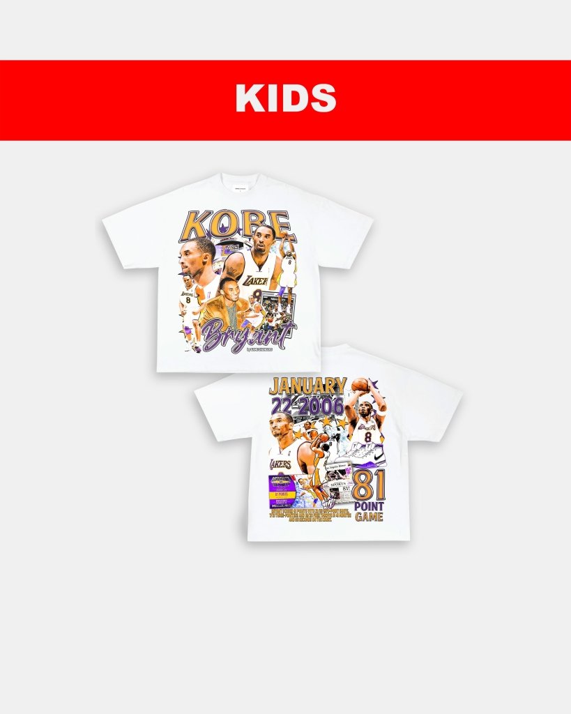 KOBE - 81 - POINT GAME DS - KIDS TEE - [DS] - WINS™ GAME CHANGERS TEE - WINS LA