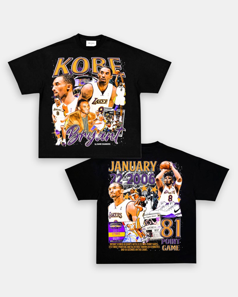 KOBE - 81 - POINT GAME TEE - [DS] - WINS™ GAME CHANGERS TEE - WINS LA