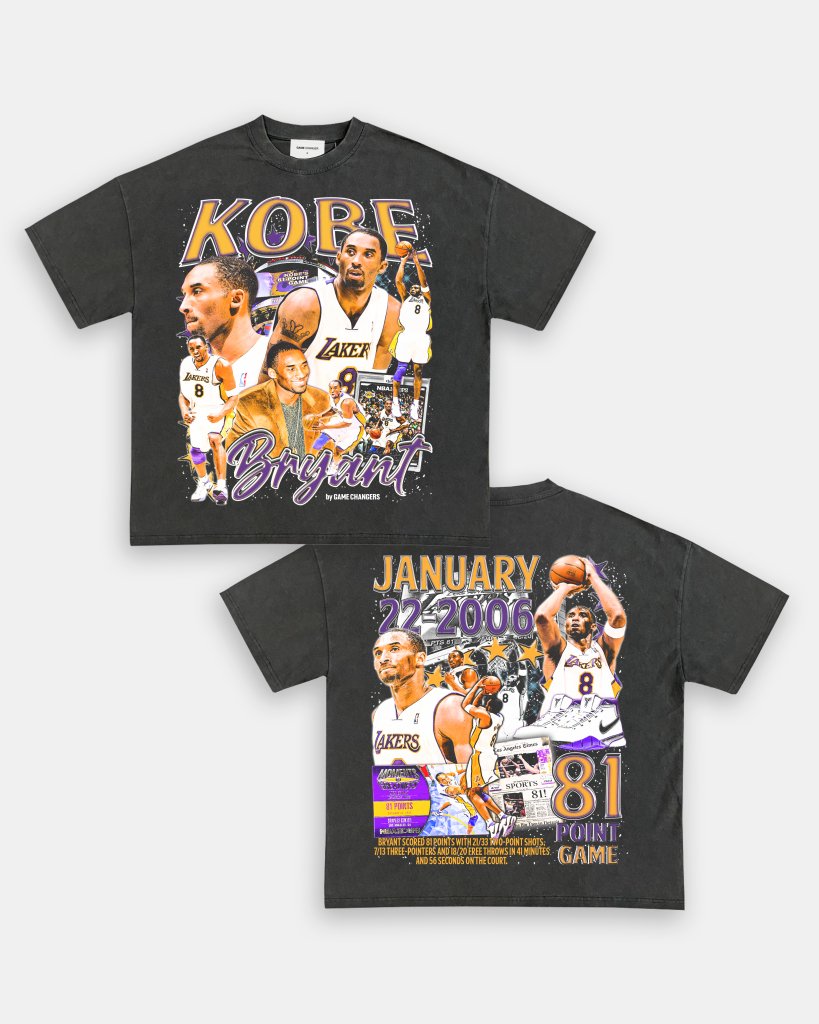 KOBE - 81 - POINT GAME TEE - [DS] - WINS™ GAME CHANGERS TEE - WINS LA