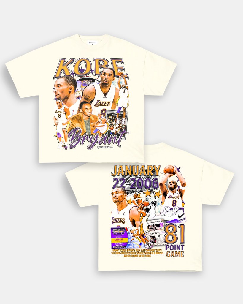 KOBE - 81 - POINT GAME TEE - [DS] - WINS™ GAME CHANGERS TEE - WINS LA