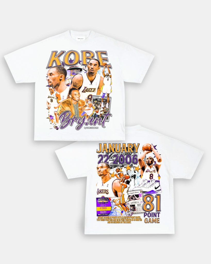 KOBE - 81 - POINT GAME TEE - [DS] - WINS™ GAME CHANGERS TEE - WINS LA