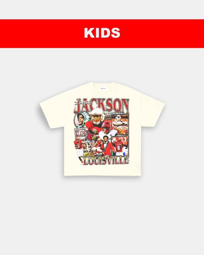 LAMAR JACKSON - LOUISVILLE - KIDS TEE - WINS™ GAME CHANGERS TEE - WINS LA