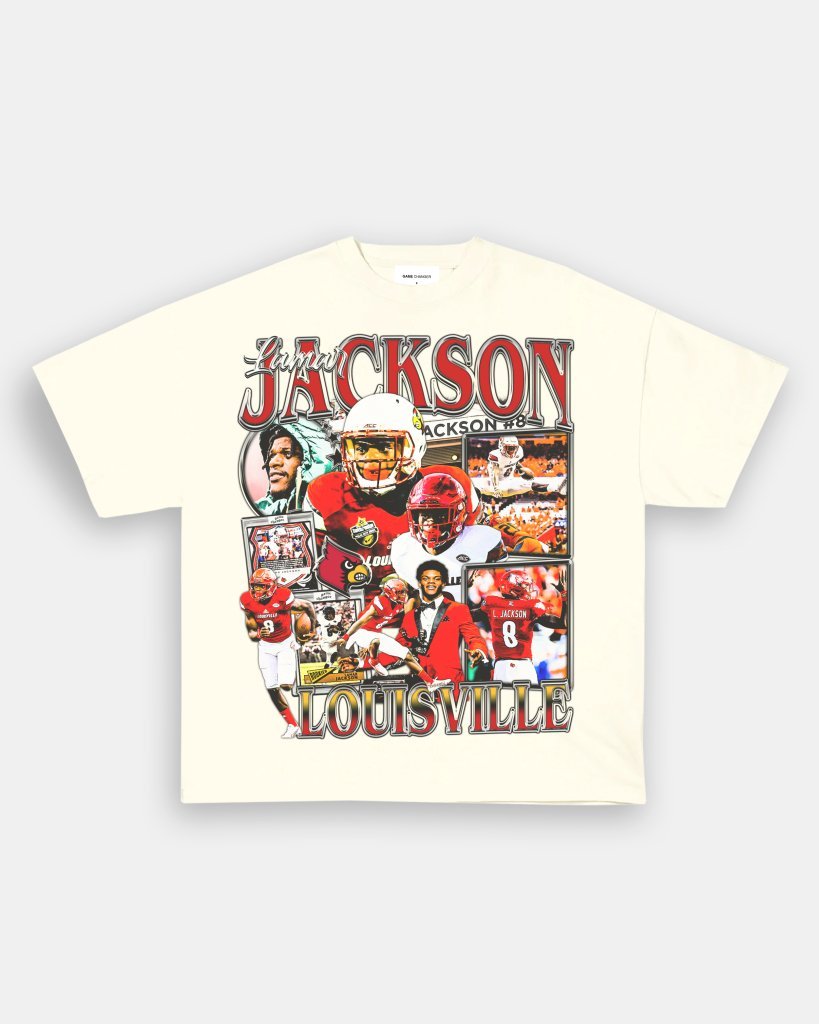 LAMAR JACKSON - LOUISVILLE TEE - WINS™ GAME CHANGERS TEE - WINS LA