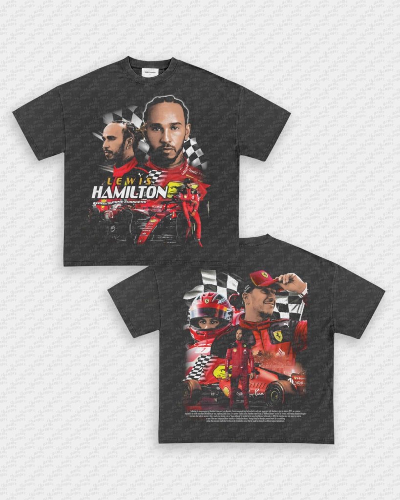 LEWIS HAMILTON - FERRARI TEE - [DS] - WINS™ GAME CHANGERS TEE - WINS LA