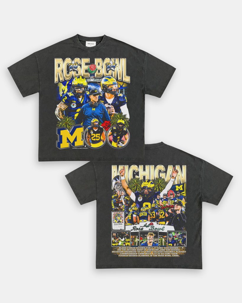 MICHIGAN - ROSE BOWL TEE - [DS] - WINS™ GAME CHANGERS TEE - WINS LA