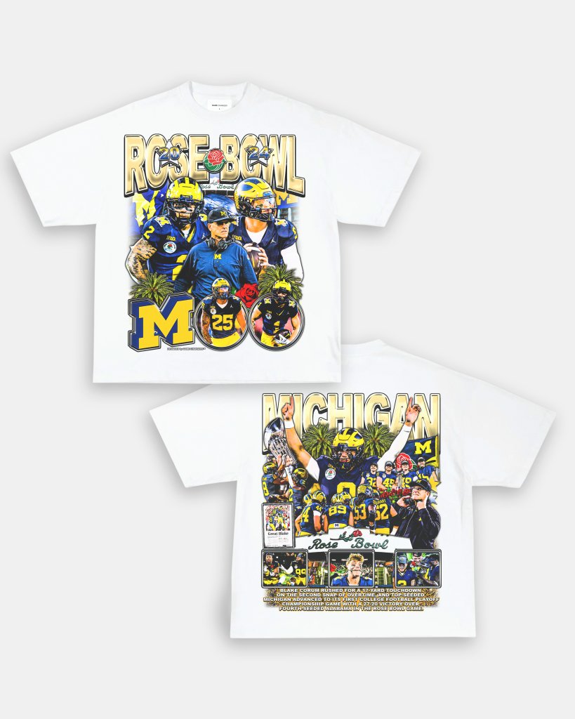 MICHIGAN - ROSE BOWL TEE - [DS] - WINS™ GAME CHANGERS TEE - WINS LA