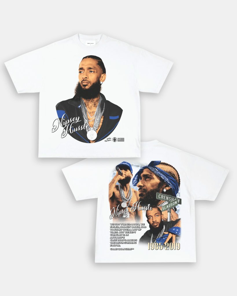 NIPSEY HUSSLE V2 TEE - [DS] - WINS™ GAME CHANGERS TEE - WINS LA