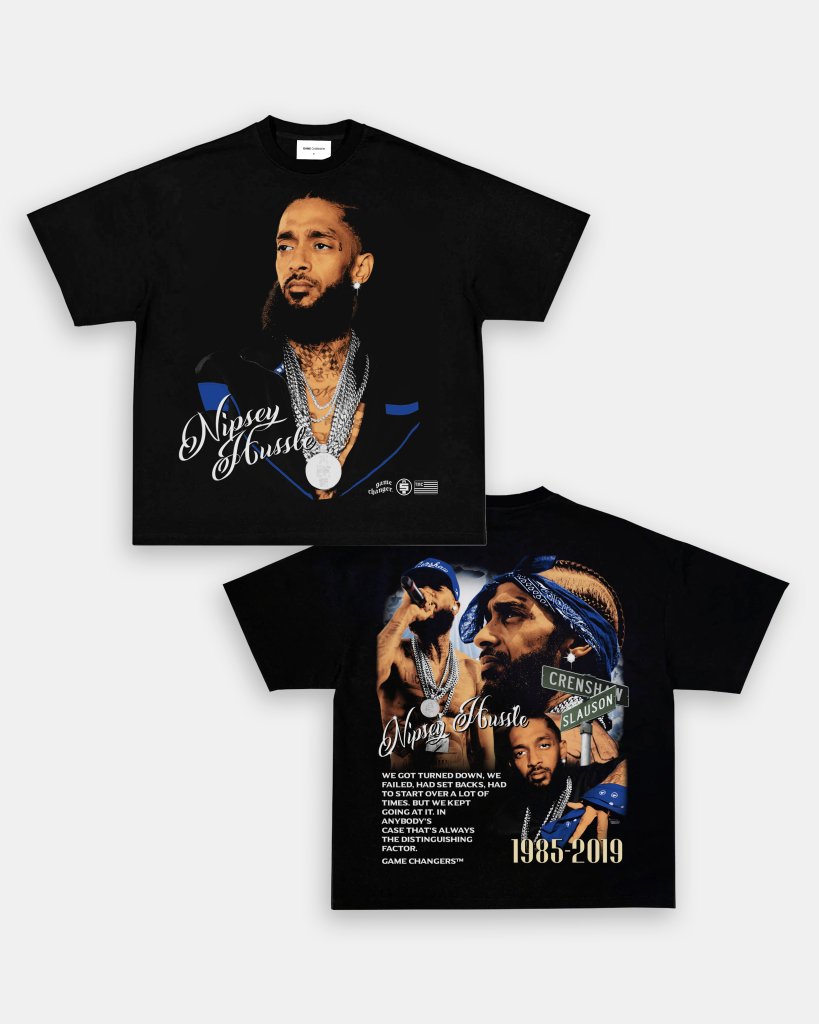 NIPSEY HUSSLE V2 TEE - [DS] - WINS™ GAME CHANGERS TEE - WINS LA