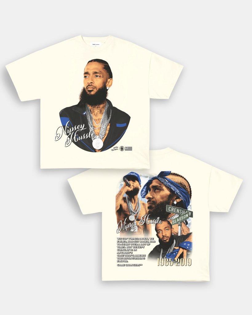 NIPSEY HUSSLE V2 TEE - [DS] - WINS™ GAME CHANGERS TEE - WINS LA