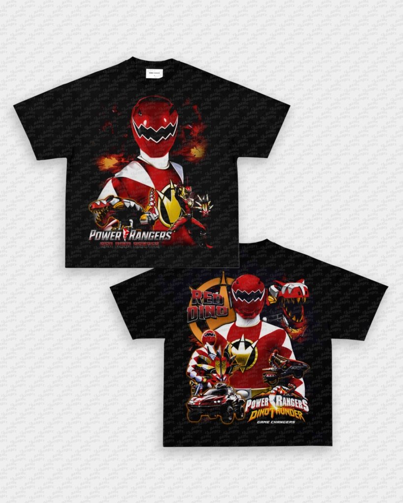 RED DINO RANGER TEE - [DS] - WINS™ GAME CHANGERS TEE - WINS LA