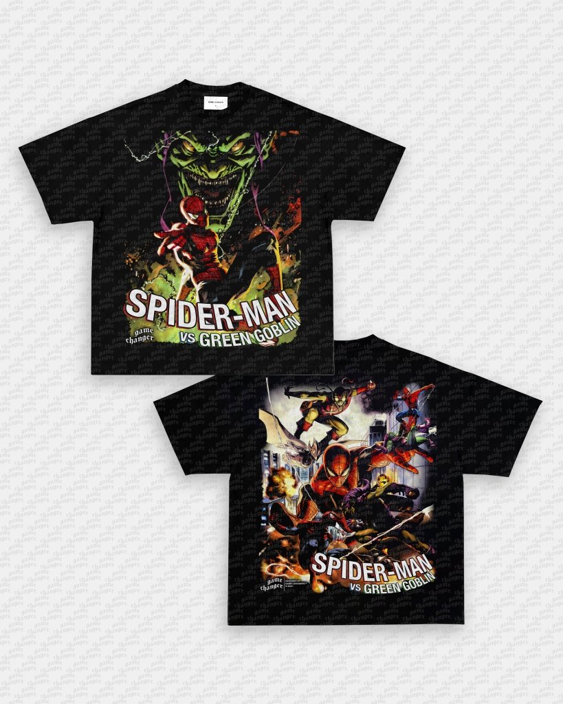 SPIDER MAN VS GREEN GOBLIN V2 TEE - [DS] - WINS™ GAME CHANGERS TEE - WINS LA