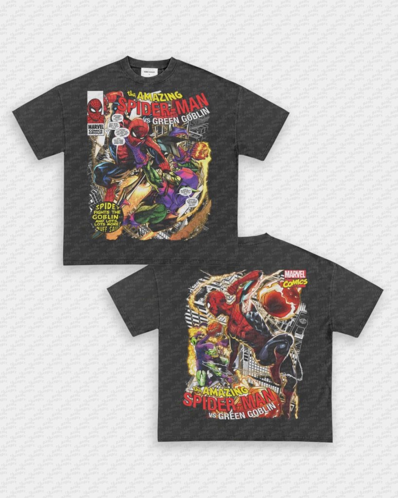 SPIDER - MAN VS GREEN GOBLIN V3 TEE - [DS] - WINS™ GAME CHANGERS TEE - WINS LA