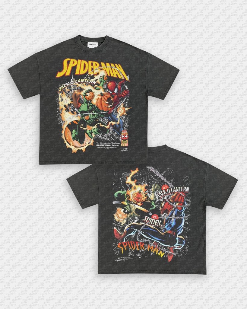 SPIDER - MAN VS JACK O' LANTERN TEE - [DS] - WINS™ GAME CHANGERS TEE - WINS LA