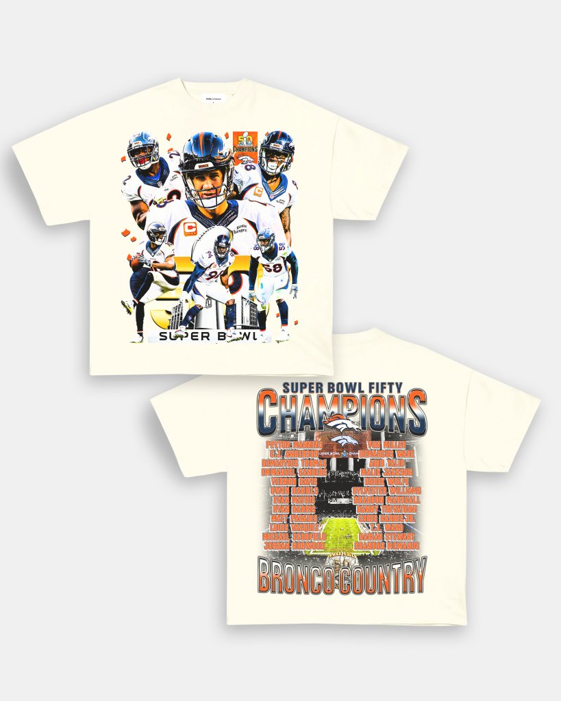 SUPER BOWL 50 CHAMPS - BRONCOS TEE - [DS] - WINS™ GAME CHANGERS TEE - WINS LA