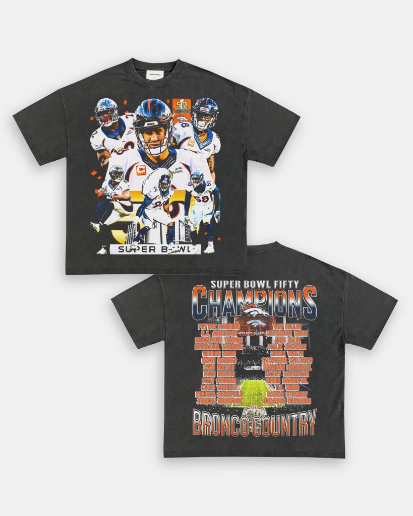 SUPER BOWL 50 CHAMPS - BRONCOS TEE - [DS] - WINS™ GAME CHANGERS TEE - WINS LA