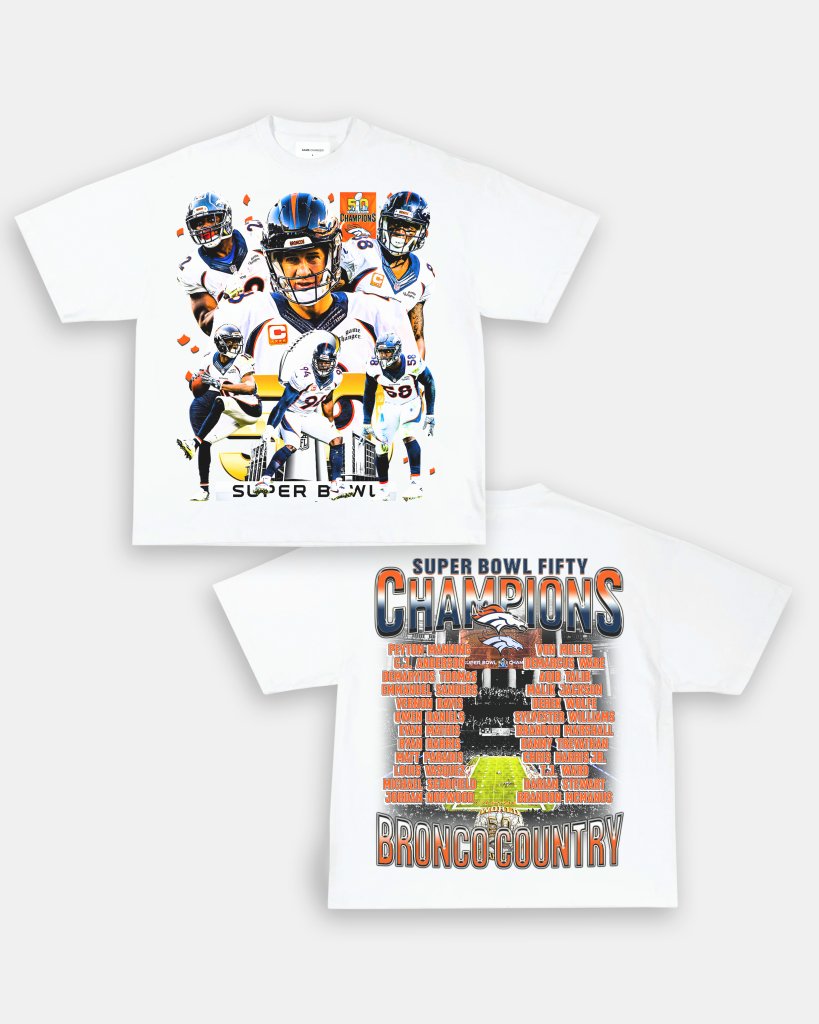 SUPER BOWL 50 CHAMPS - BRONCOS TEE - [DS] - WINS™ GAME CHANGERS TEE - WINS LA