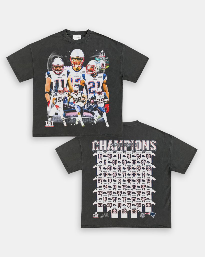 SUPER BOWL LI CHAMPS - PATRIOTS TEE - [DS] - WINS™ GAME CHANGERS TEE - WINS LA