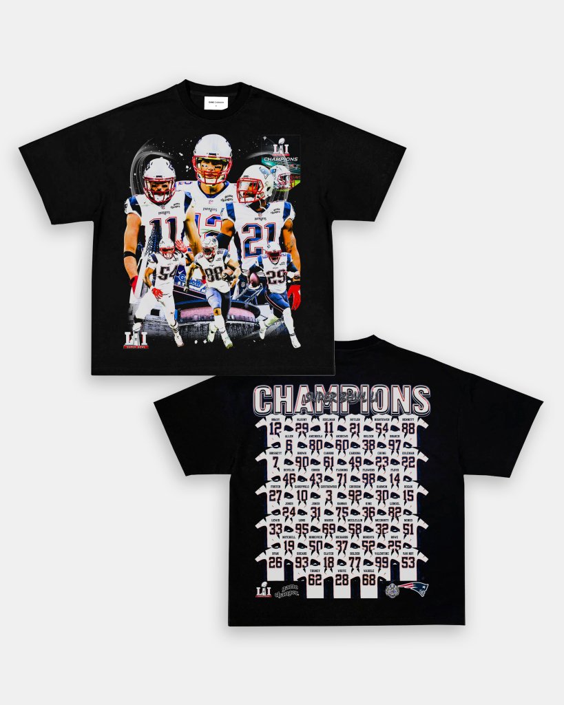 SUPER BOWL LI CHAMPS - PATRIOTS TEE - [DS] - WINS™ GAME CHANGERS TEE - WINS LA