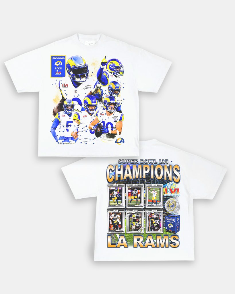 SUPER BOWL LVI CHAMPS - RAMS TEE - [DS] - WINS™ GAME CHANGERS TEE - WINS LA