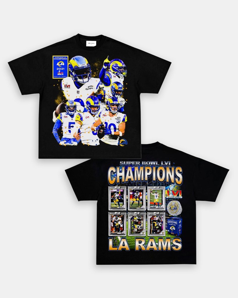 SUPER BOWL LVI CHAMPS - RAMS TEE - [DS] - WINS™ GAME CHANGERS TEE - WINS LA