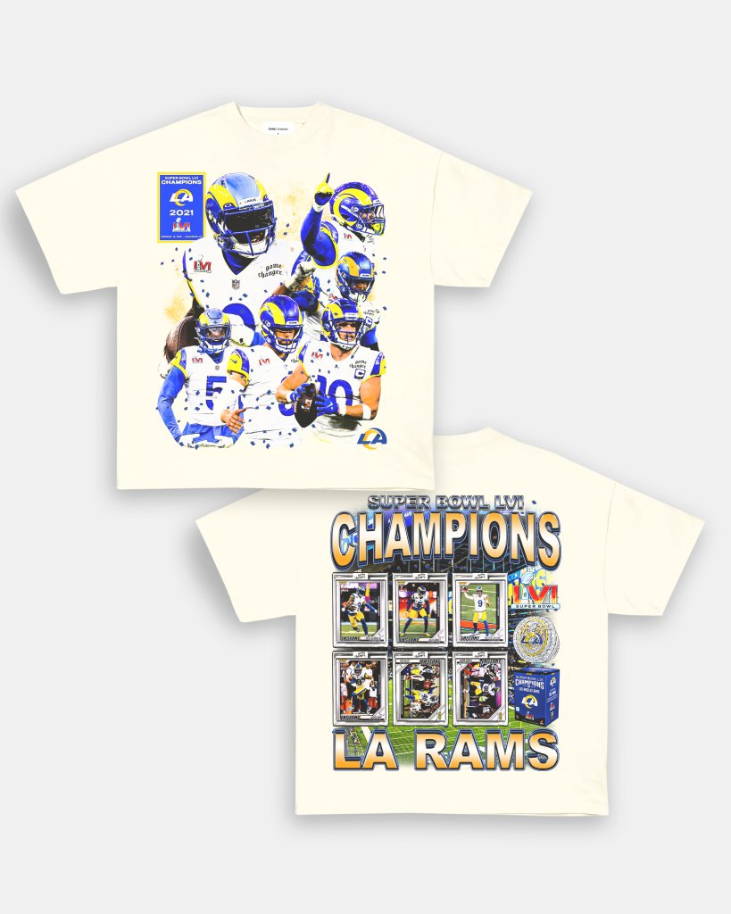 SUPER BOWL LVI CHAMPS - RAMS TEE - [DS] - WINS™ GAME CHANGERS TEE - WINS LA