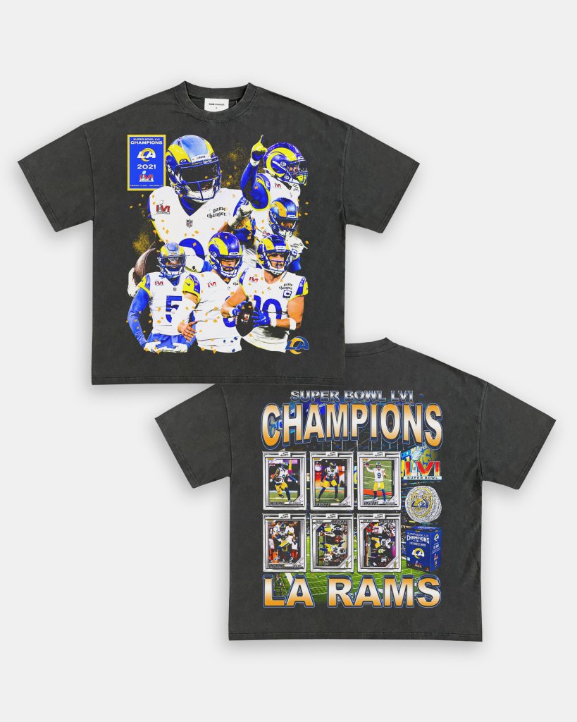 SUPER BOWL LVI CHAMPS - RAMS TEE - [DS] - WINS™ GAME CHANGERS TEE - WINS LA