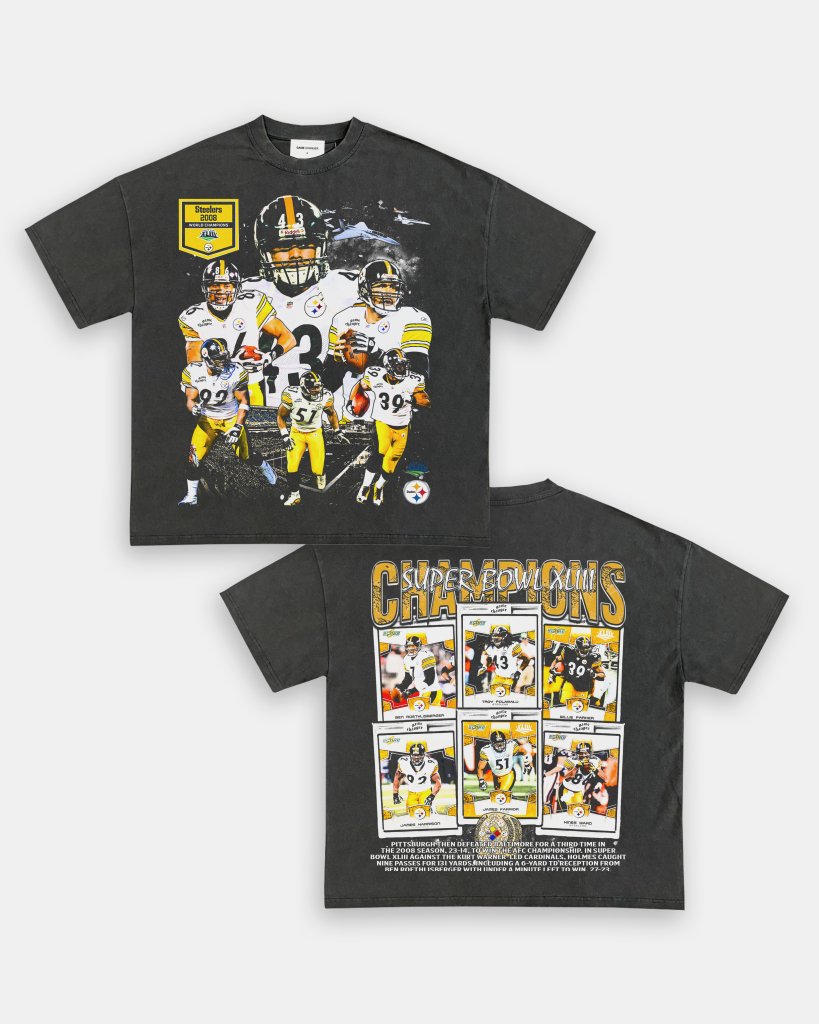 SUPER BOWL XLIII CHAMPS - STEELERS TEE - [DS] - WINS™ GAME CHANGERS TEE - WINS LA