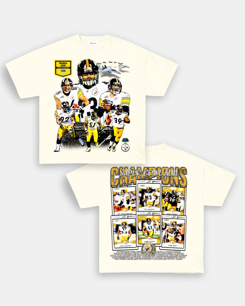 SUPER BOWL XLIII CHAMPS - STEELERS TEE - [DS] - WINS™ GAME CHANGERS TEE - WINS LA