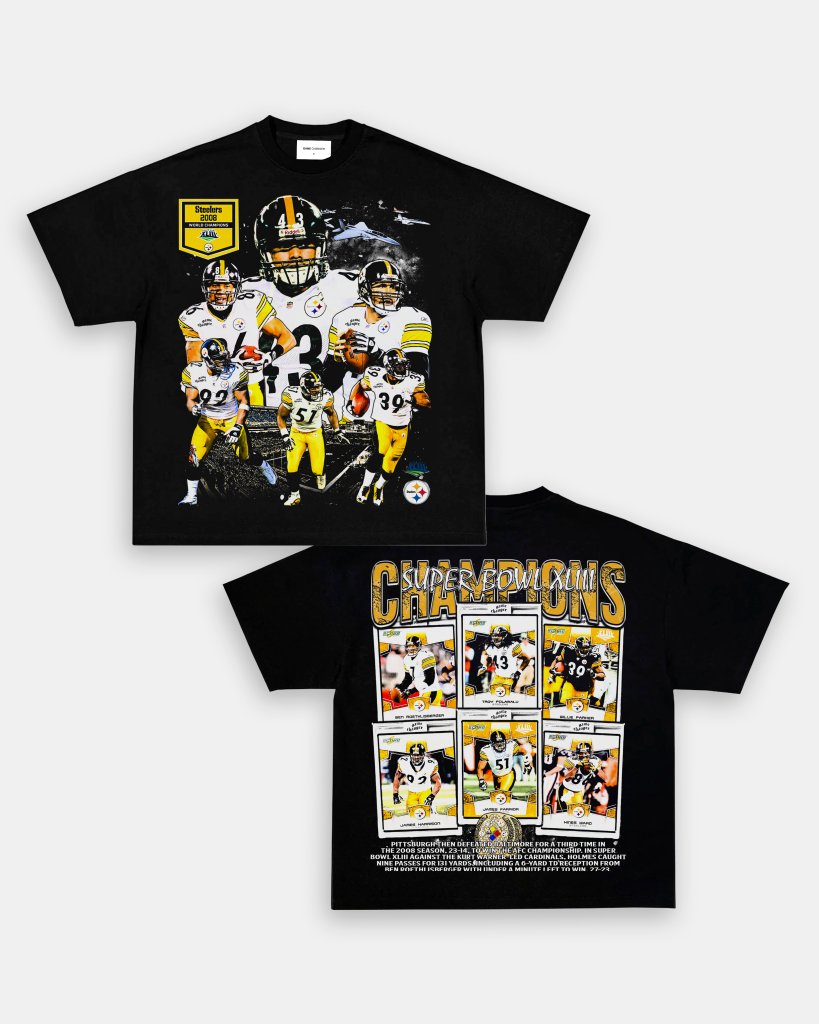 SUPER BOWL XLIII CHAMPS - STEELERS TEE - [DS] - WINS™ GAME CHANGERS TEE - WINS LA