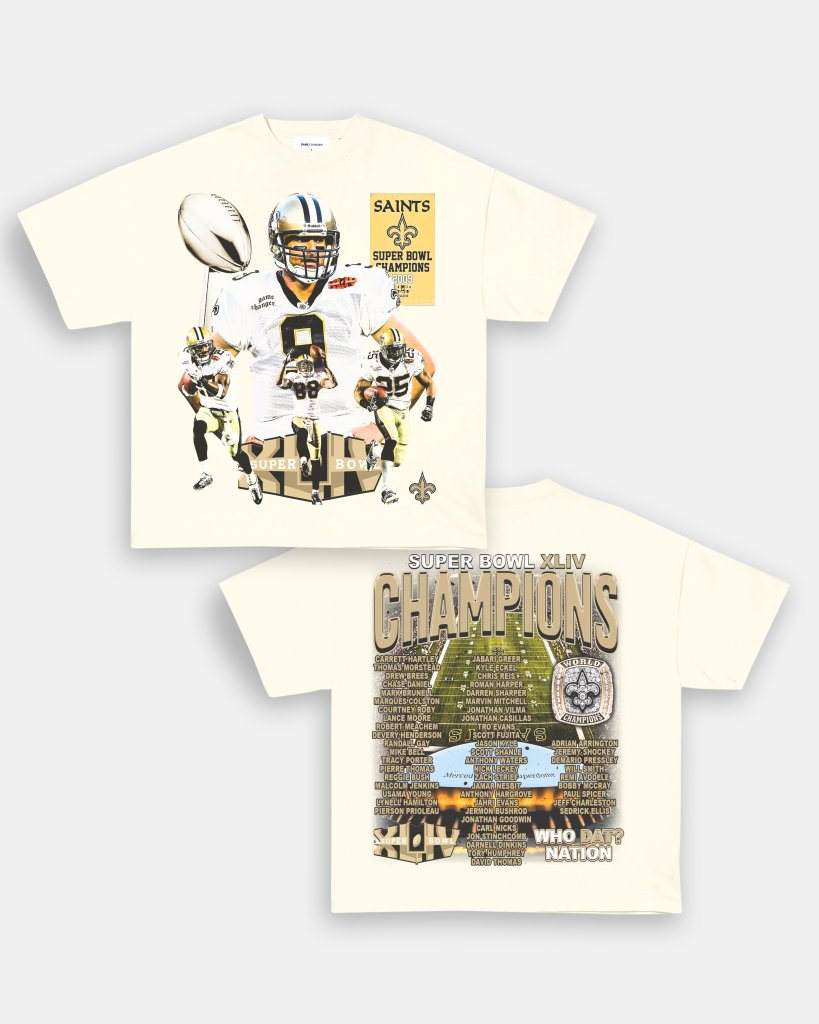 SUPER BOWL XLIV CHAMPS - SAINTS TEE - [DS] - WINS™ GAME CHANGERS TEE - WINS LA