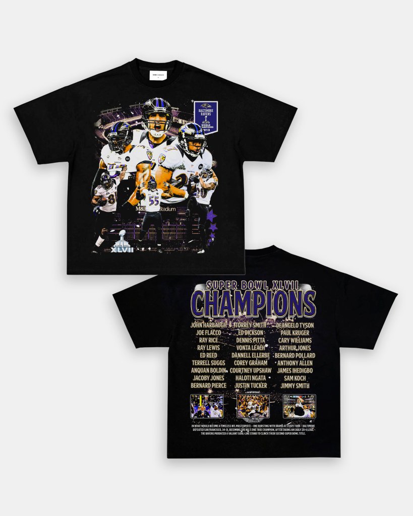 SUPER BOWL XLVII CHAMPS - RAVENS TEE - [DS] - WINS™ GAME CHANGERS TEE - WINS LA