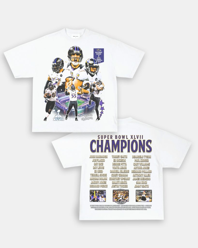 SUPER BOWL XLVII CHAMPS - RAVENS TEE - [DS] - WINS™ GAME CHANGERS TEE - WINS LA